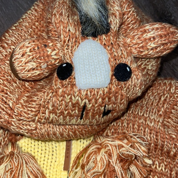 Kyber Outerwear Kids Size Large Wool Blend Sweater Jacket Hooded Cow  Fleece 2T - Picture 2 of 4